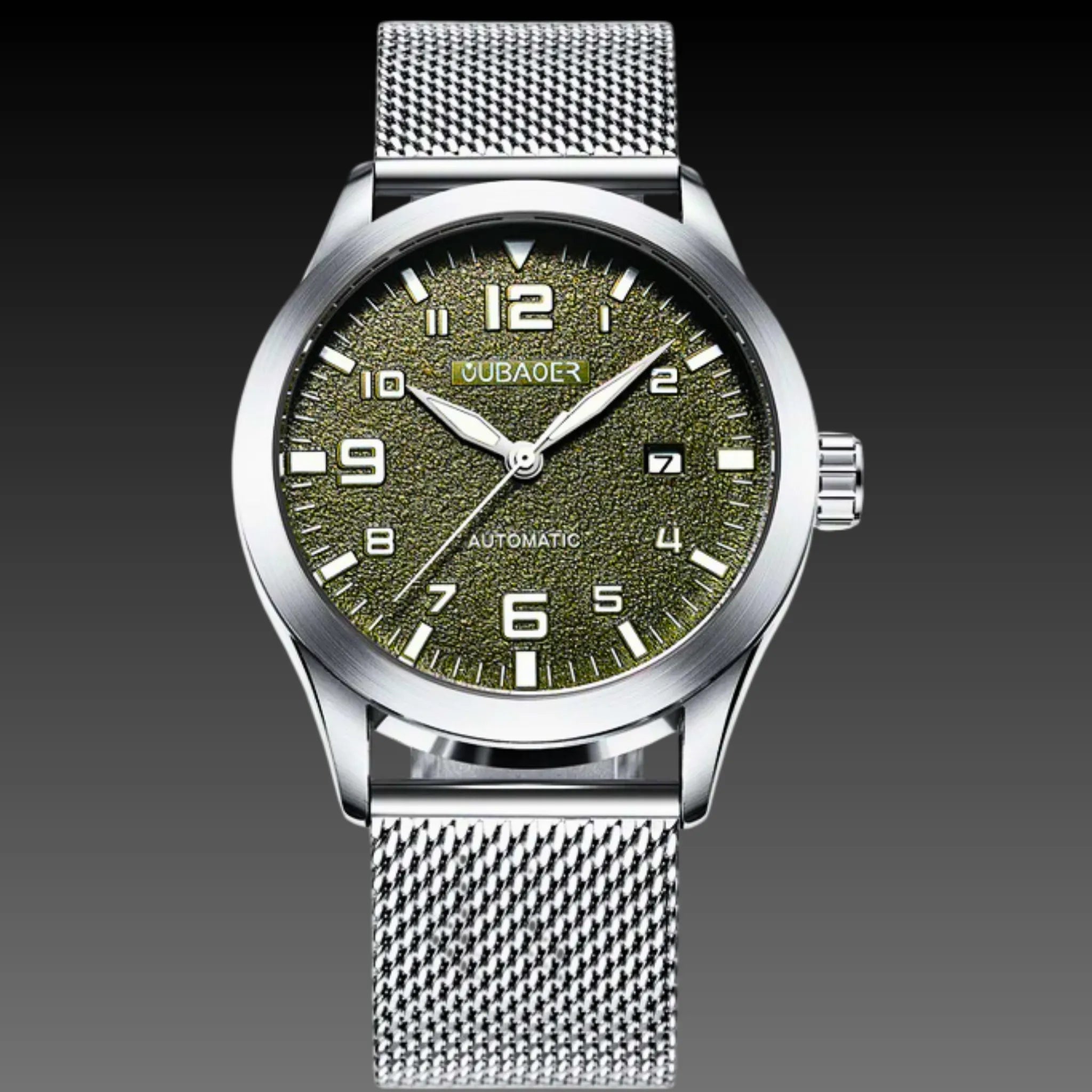 Men's Minimalist Automatic Mesh Watch | Ultra-Clean Dial | Stainless Steel Milanese