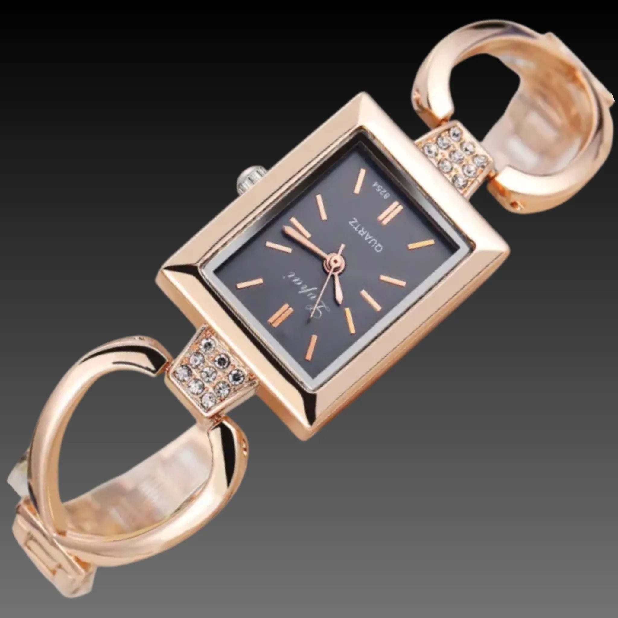 Women's Rose Gold Luxury Mesh Watch | Minimalist Dial | Elegant Bracelet Timepiece