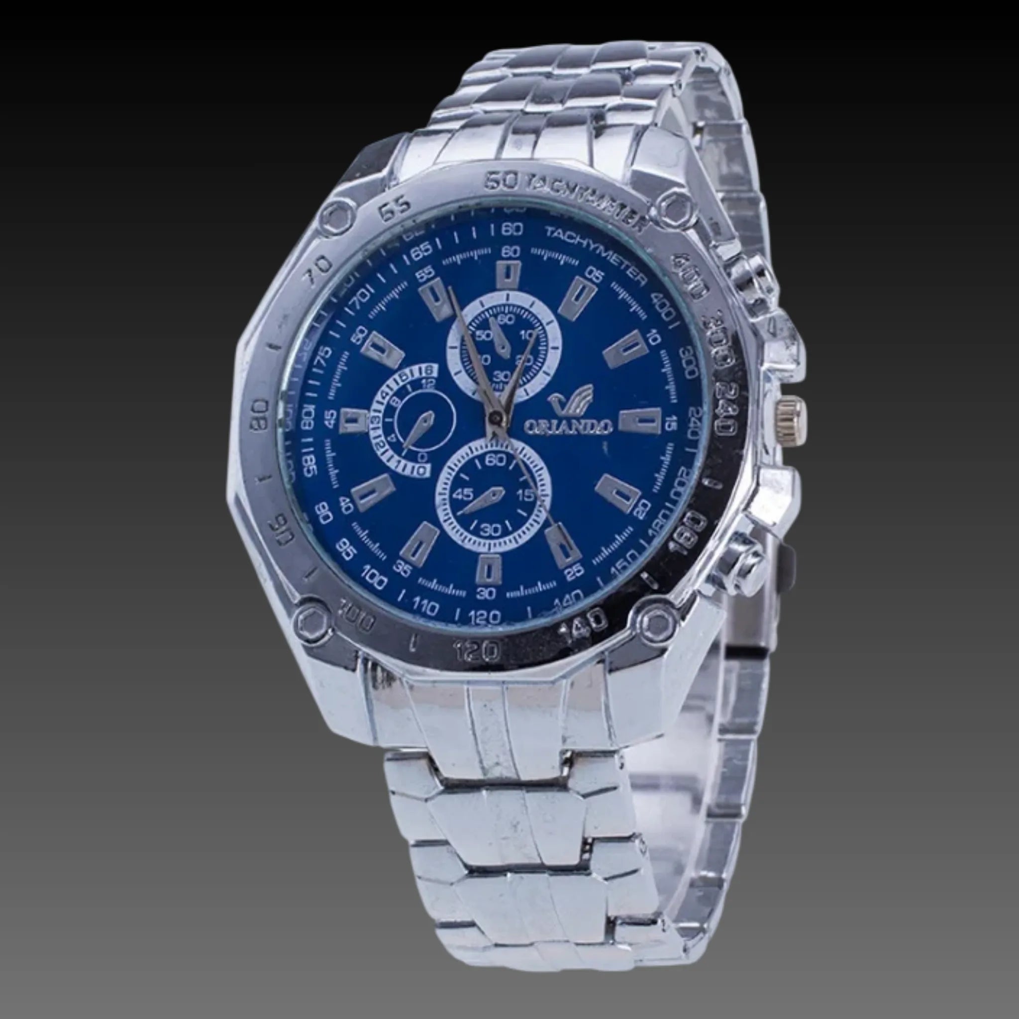 Men's Classic Stainless Steel Sport Watch | 40mm Casual Quartz | Everyday Style