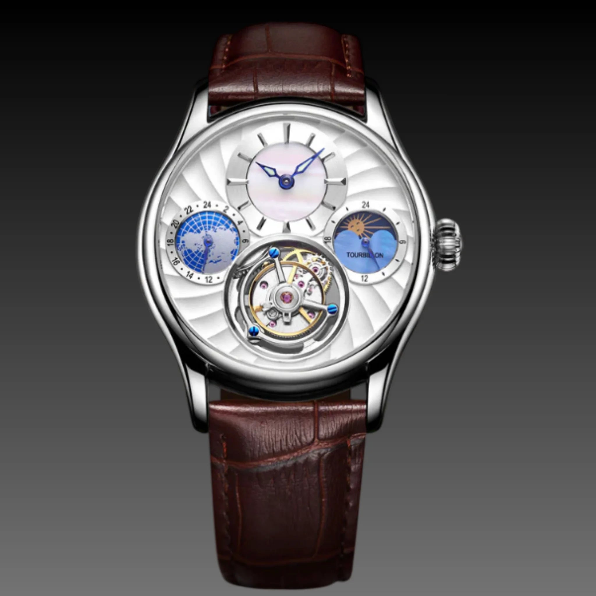 Hollow automatic men's business mechanical watch