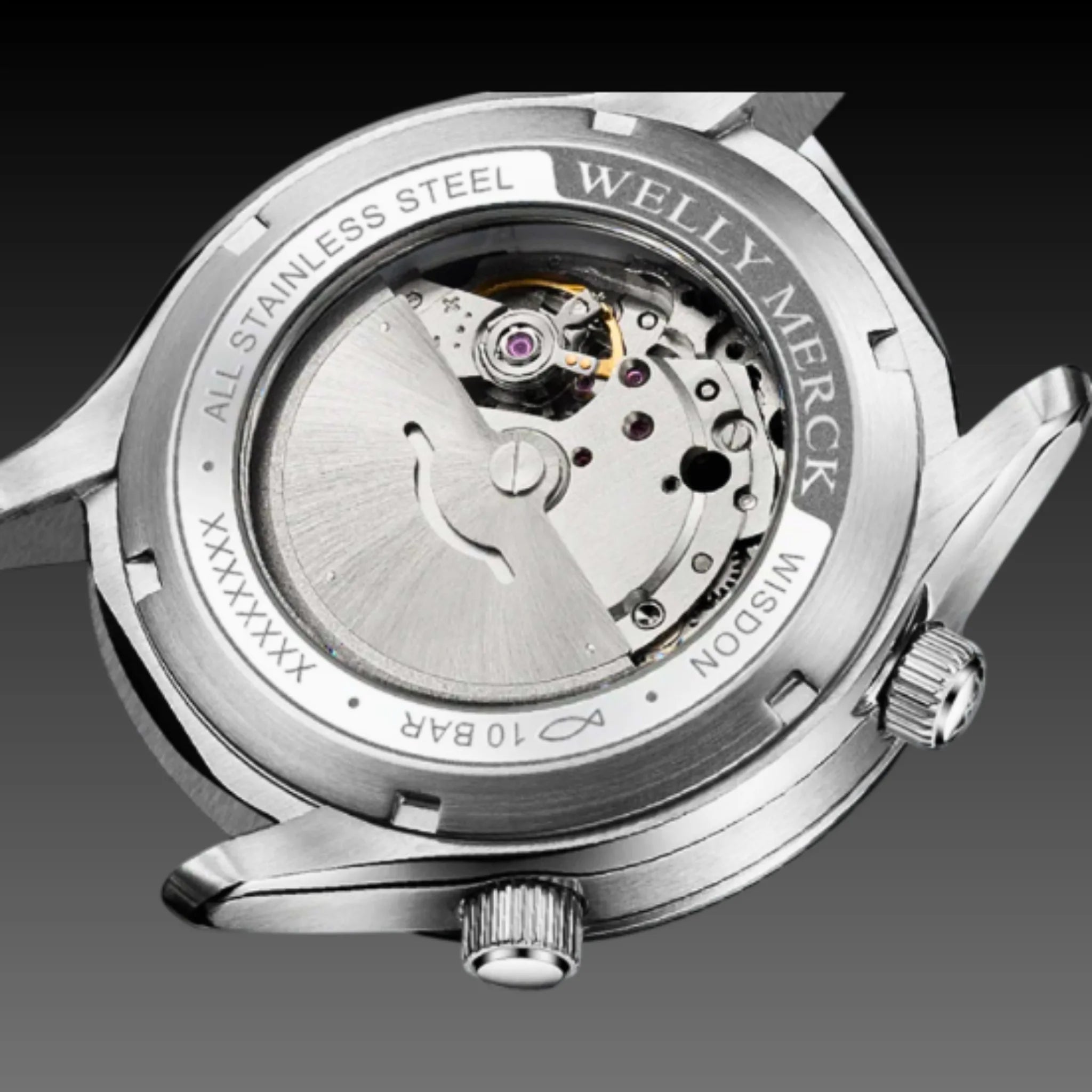 Men's Luxury Skeleton Watch | Automatic Mechanical | Transparent Steampunk Gear Dial