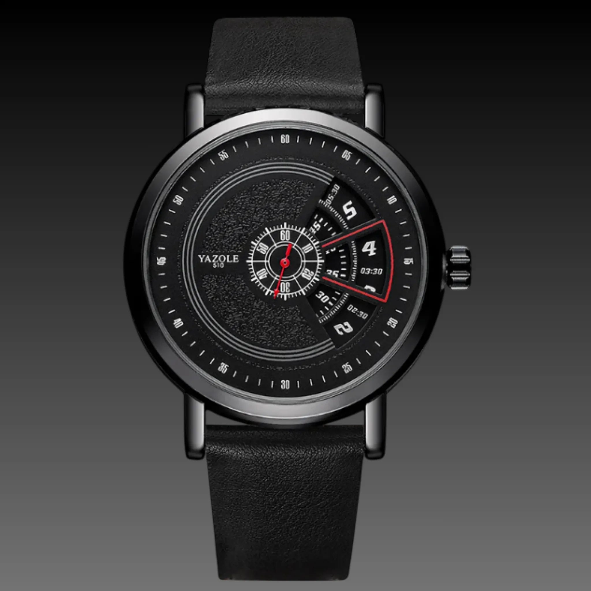 Men's 3D Car Rim Watch: Waterproof Quartz | JDM Spinner Style