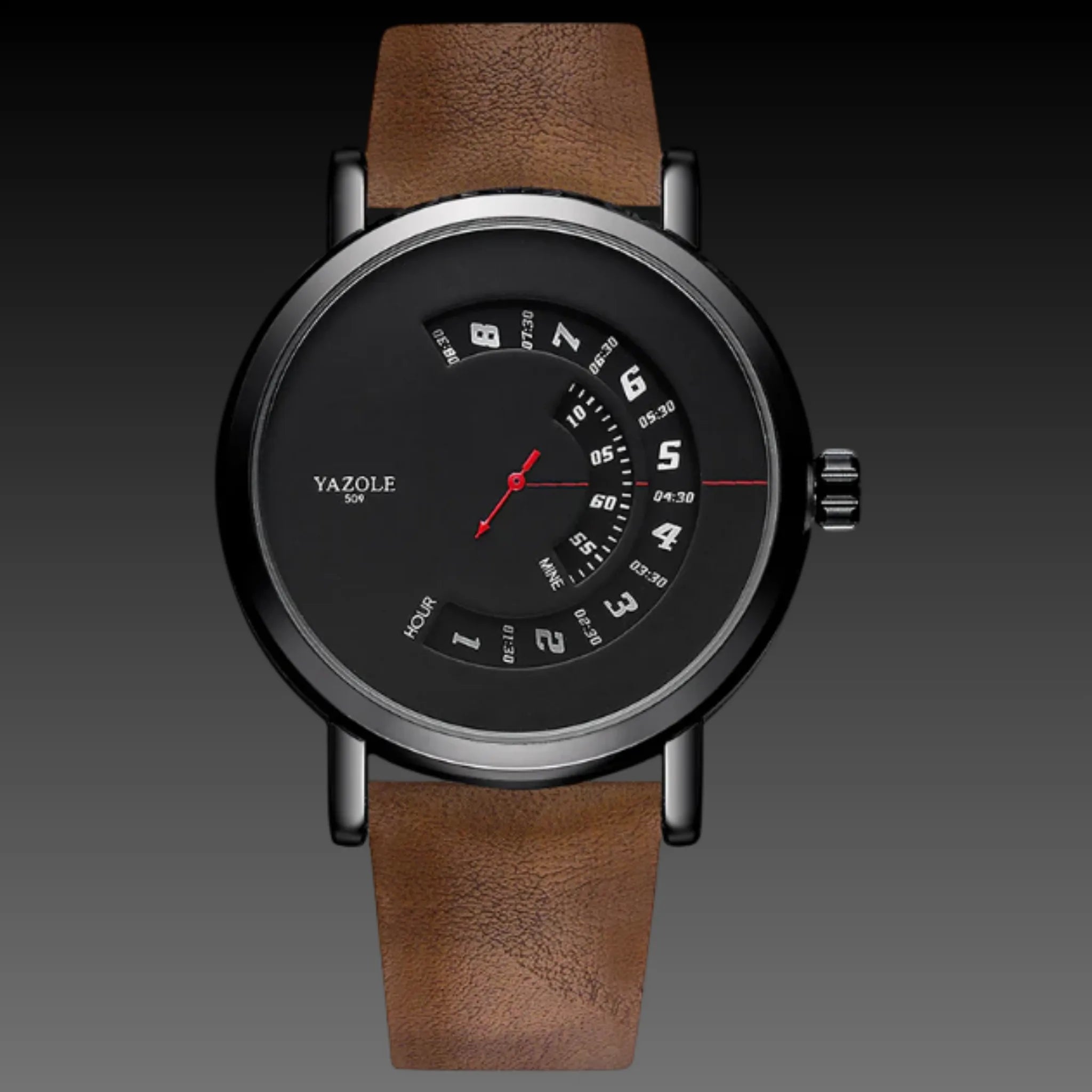 Men's 3D Car Rim Watch: Waterproof Quartz | JDM Spinner Style