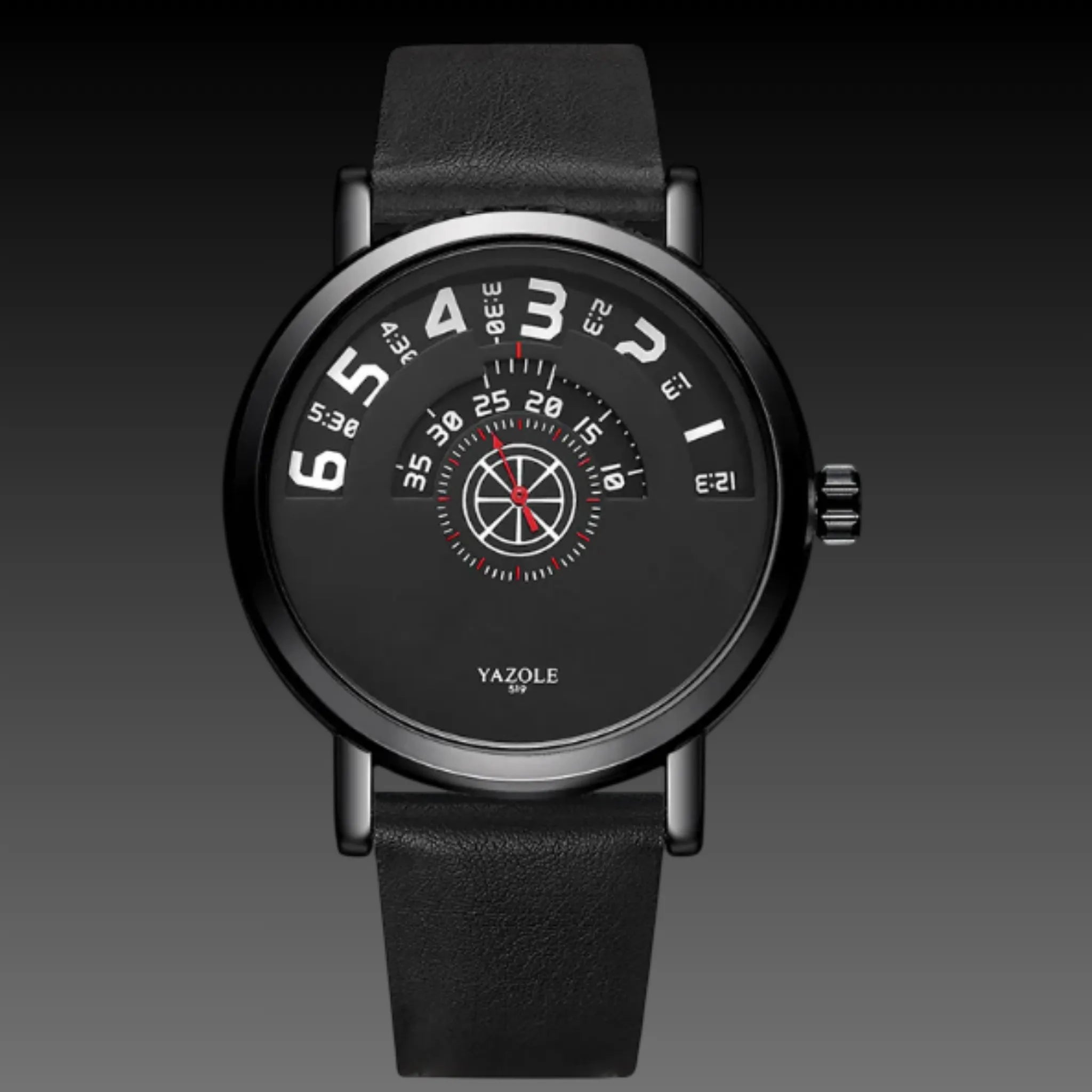 Men's 3D Car Rim Watch: Waterproof Quartz | JDM Spinner Style