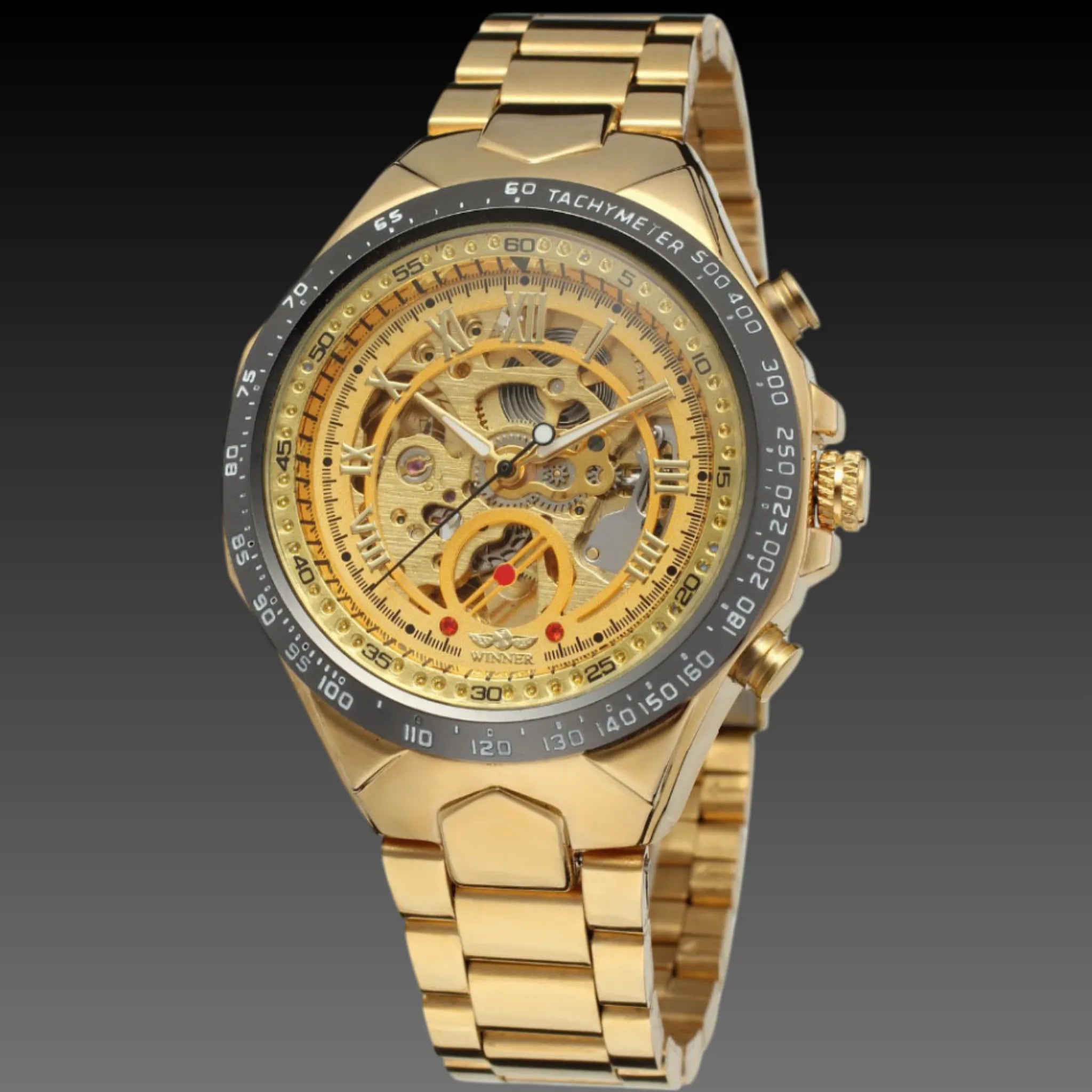 Men's Premium Automatic Mechanical Watch | Full Steel Skeleton | Self-Winding Luxury Timepiece