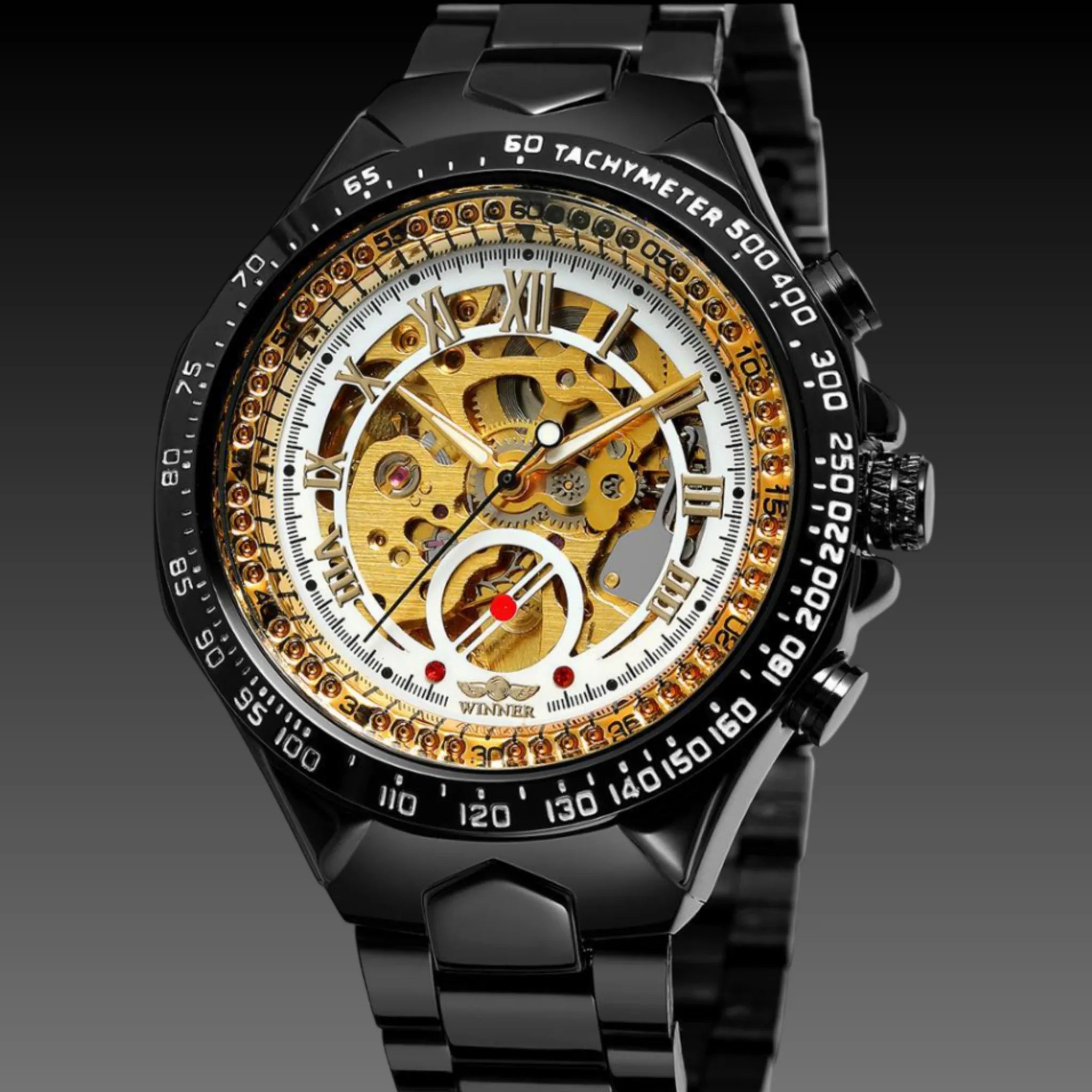 Men's Premium Automatic Mechanical Watch | Full Steel Skeleton | Self-Winding Luxury Timepiece