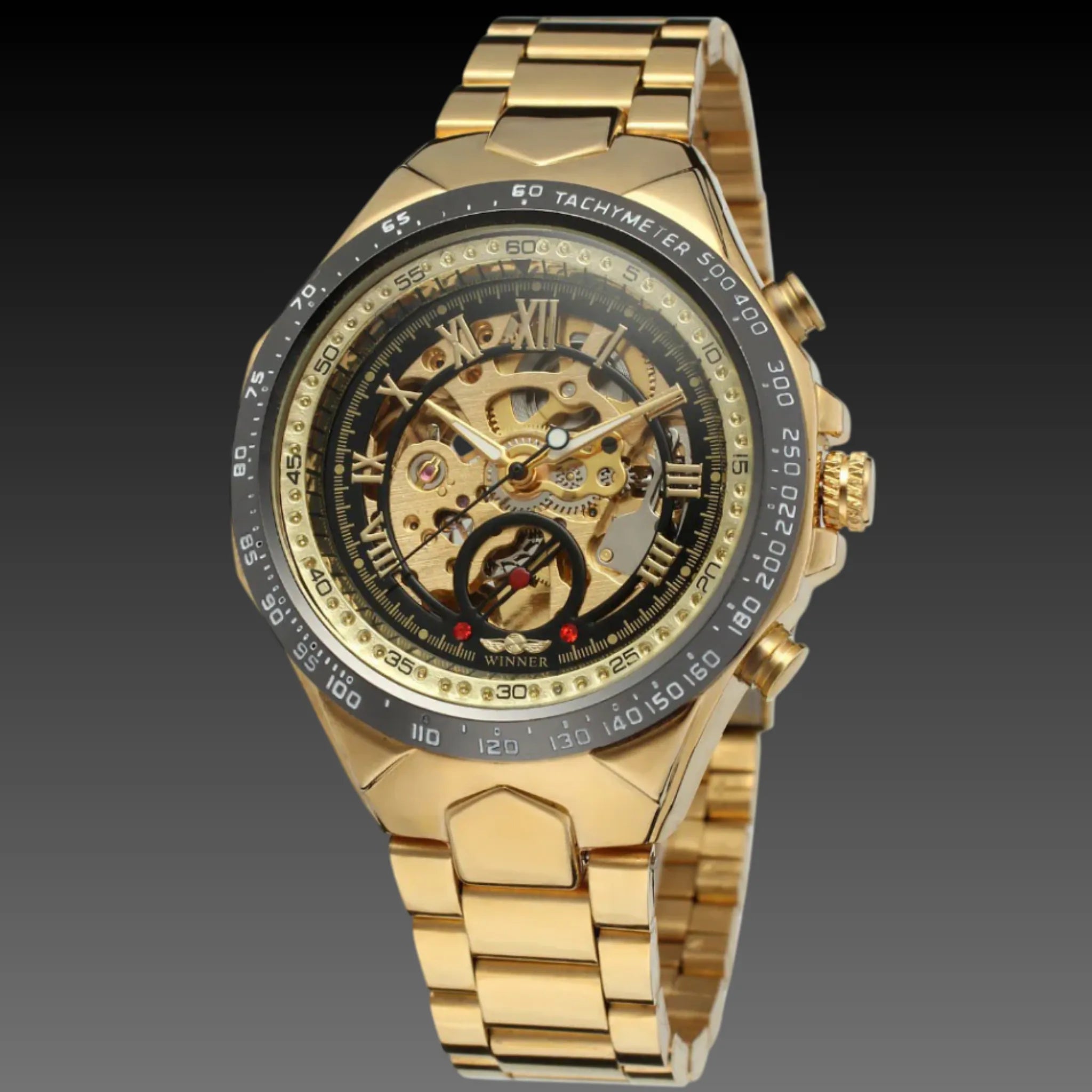 Men's Premium Automatic Mechanical Watch | Full Steel Skeleton | Self-Winding Luxury Timepiece