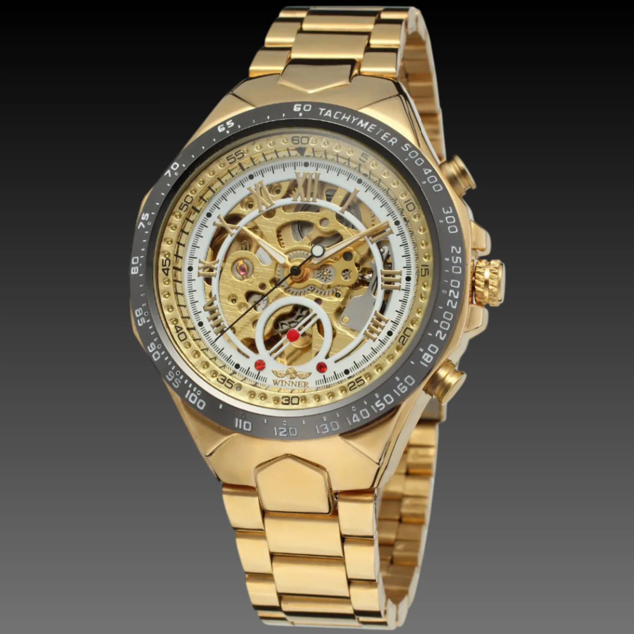 Men's Premium Automatic Mechanical Watch | Full Steel Skeleton | Self-Winding Luxury Timepiece