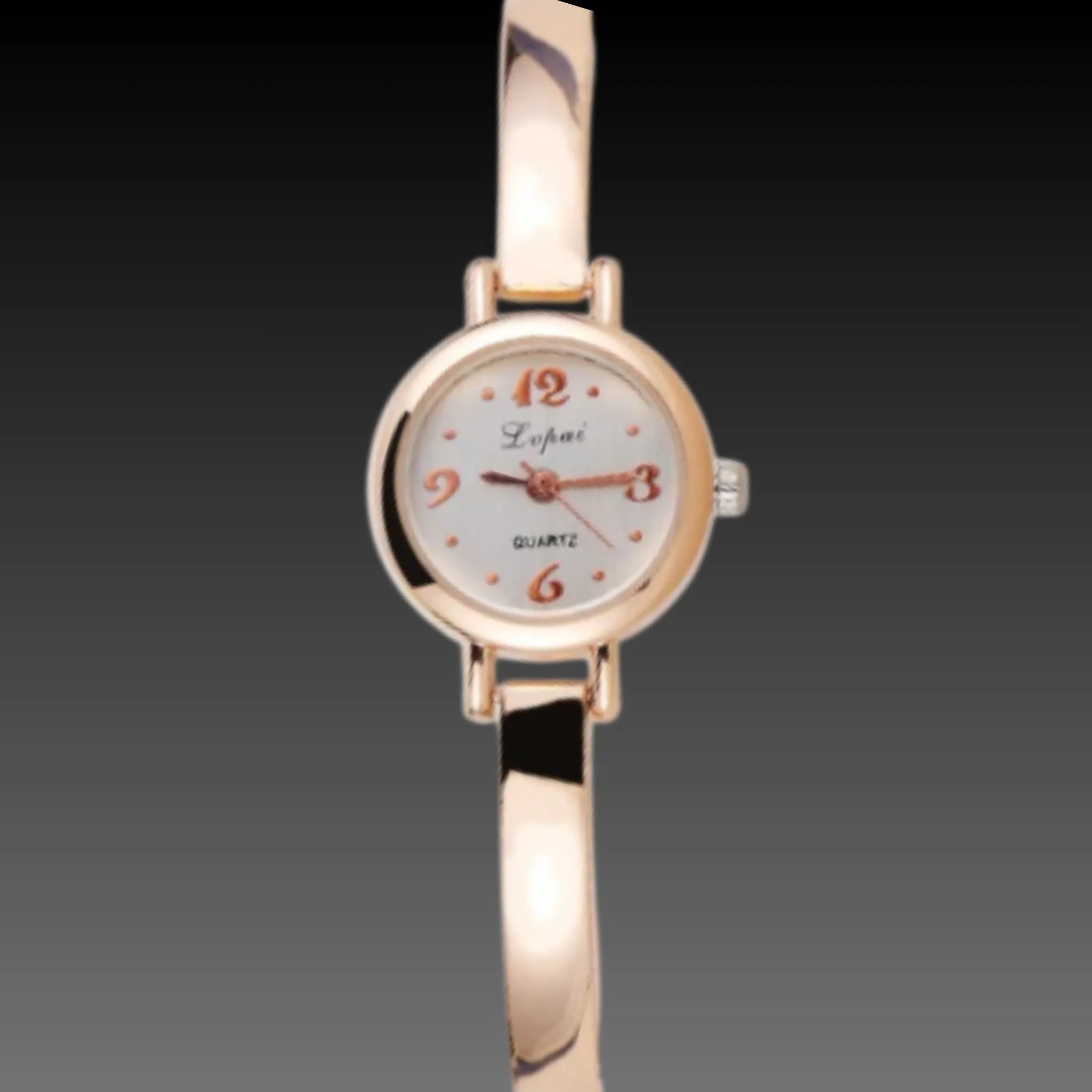 Women's Rose Gold Luxury Mesh Watch | Minimalist Dial | Elegant Bracelet Timepiece
