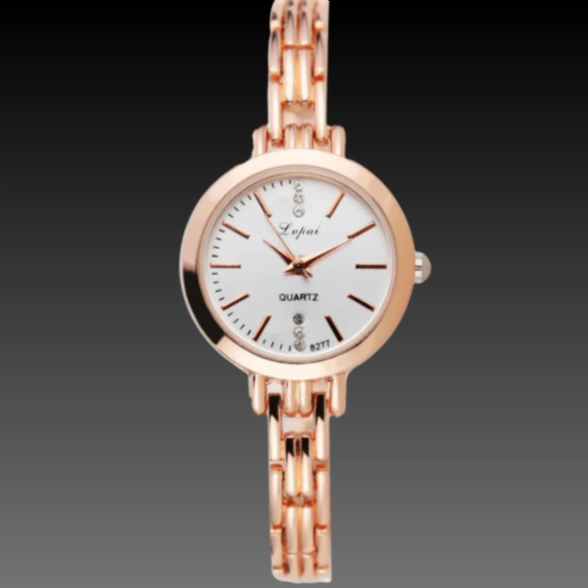 Women's Rose Gold Luxury Mesh Watch | Minimalist Dial | Elegant Bracelet Timepiece