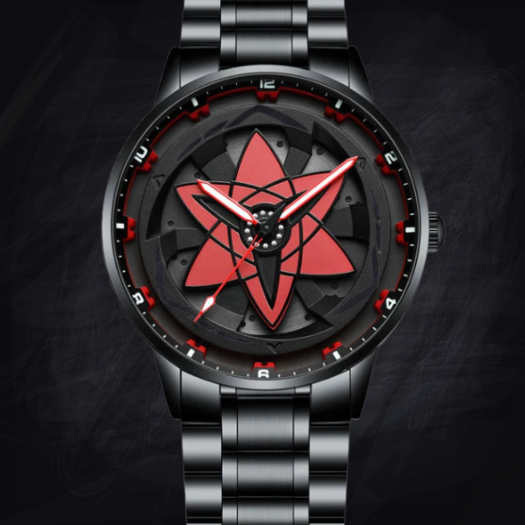 3D Hollow Skeleton Quartz Watch – Luminous Multifunction Sports Chrono (13mm Thickness)