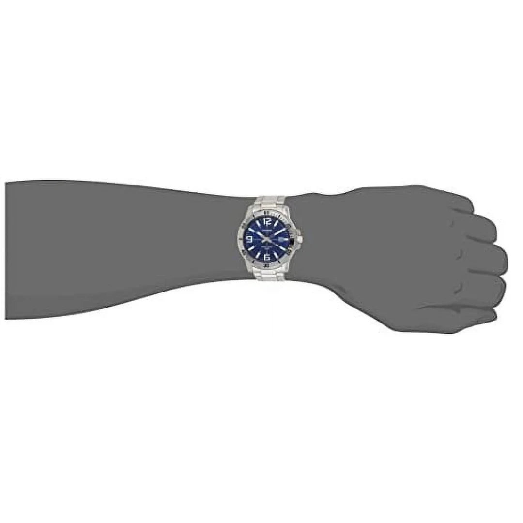 Casio Men’s Diver-Style Stainless Steel Analog Watch – Blue Dial & Date Display (Model: MTPVD01D-2BV)