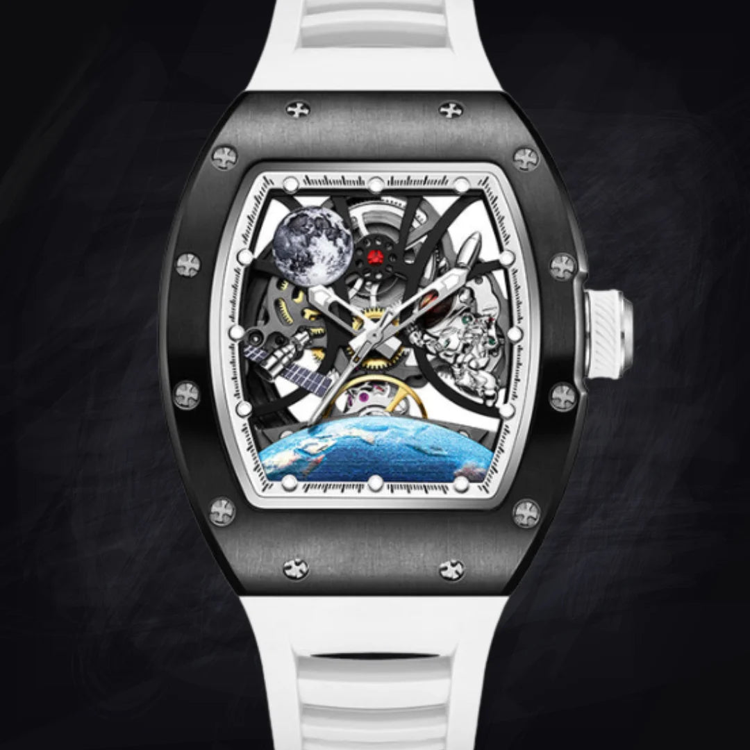 Men’s Stylish Watch — 15mm Thickness, 4 Color Options (Blue, Rose Gold, White, Silver Black)