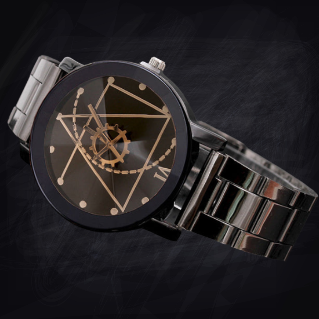 Fashion Gear Compass Turntable Stainless Steel Couple Watches (Men’s & Women’s)