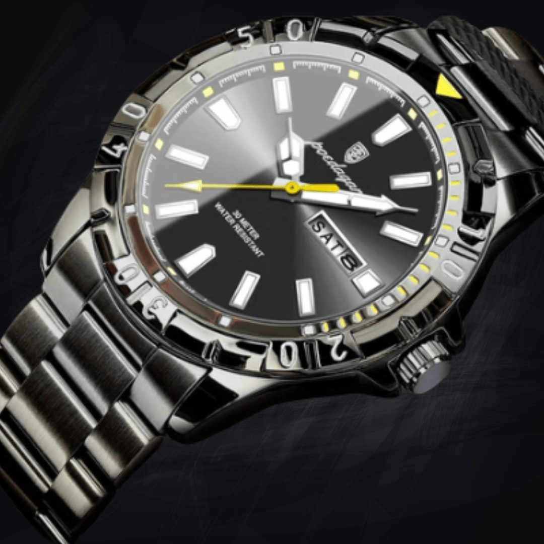 Men's Ultra-Slim Luminous Watch | 6mm Thin Case | Minimalist Quartz