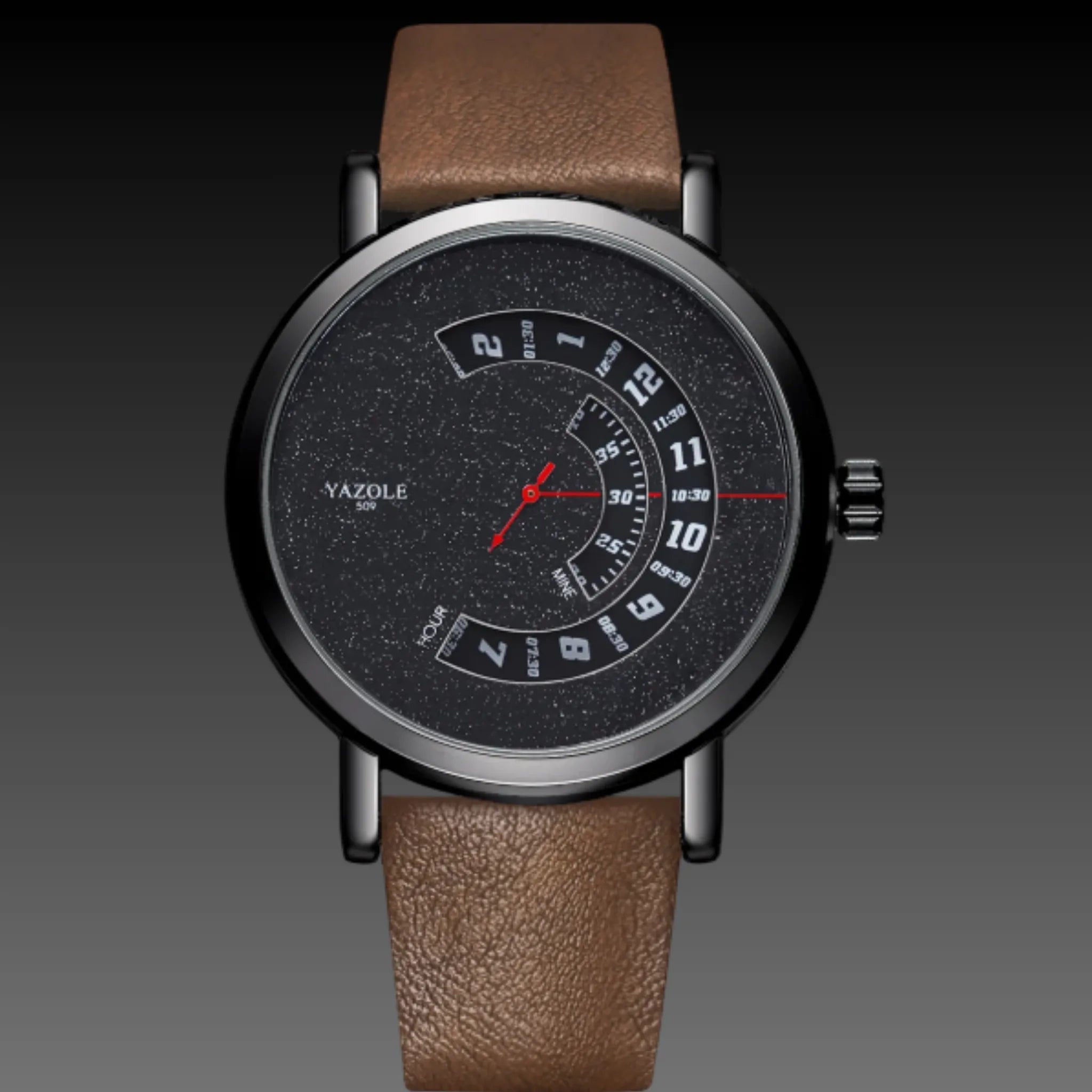 Men's 3D Car Rim Watch: Waterproof Quartz | JDM Spinner Style