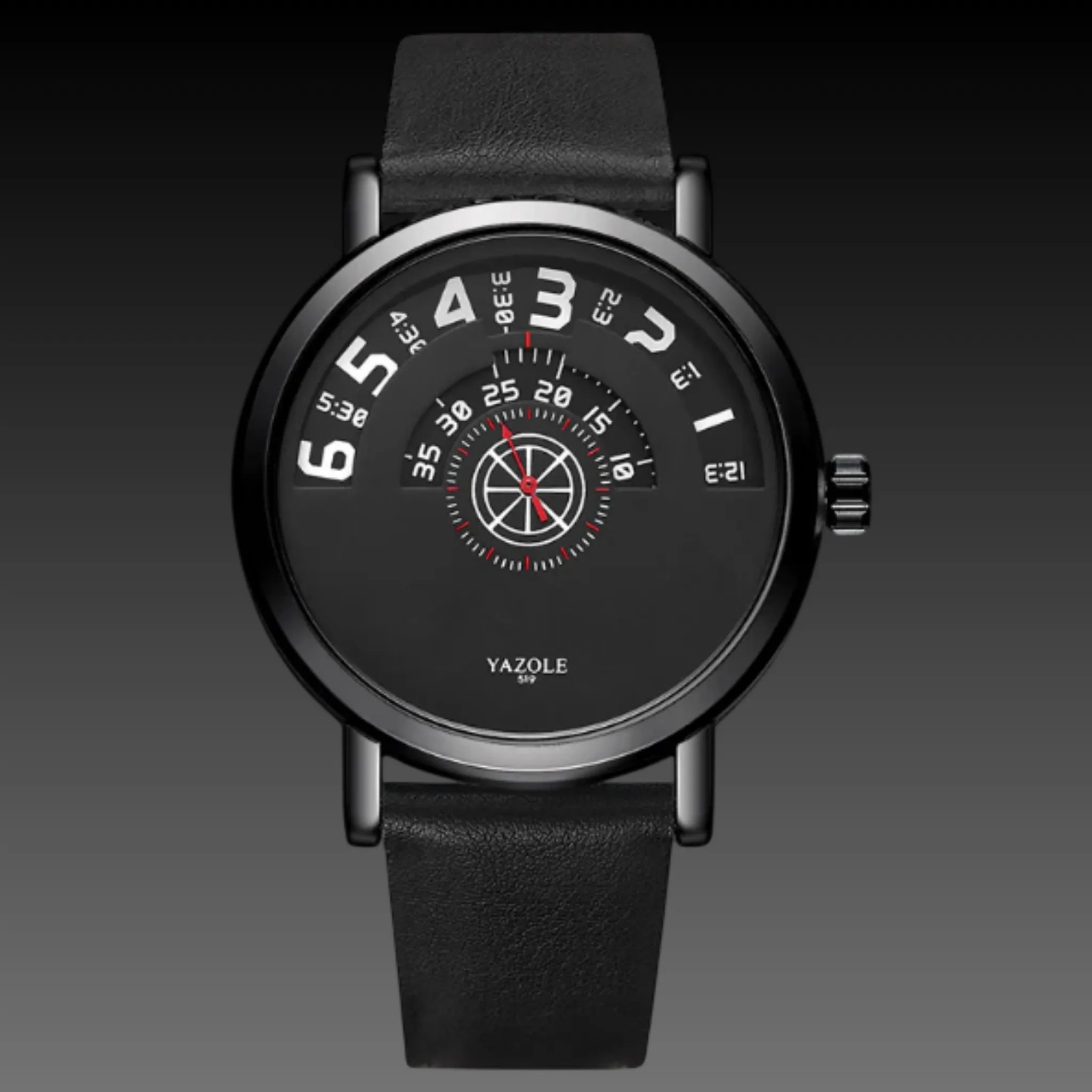 Men's 3D Car Rim Watch: Waterproof Quartz | JDM Spinner Style