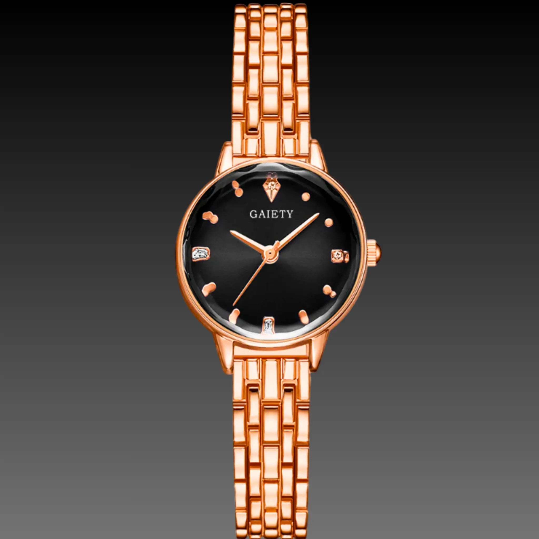 Women's Classic Minimalist Boyfriend Watch | 40mm Oversized Dial | Leather Strap