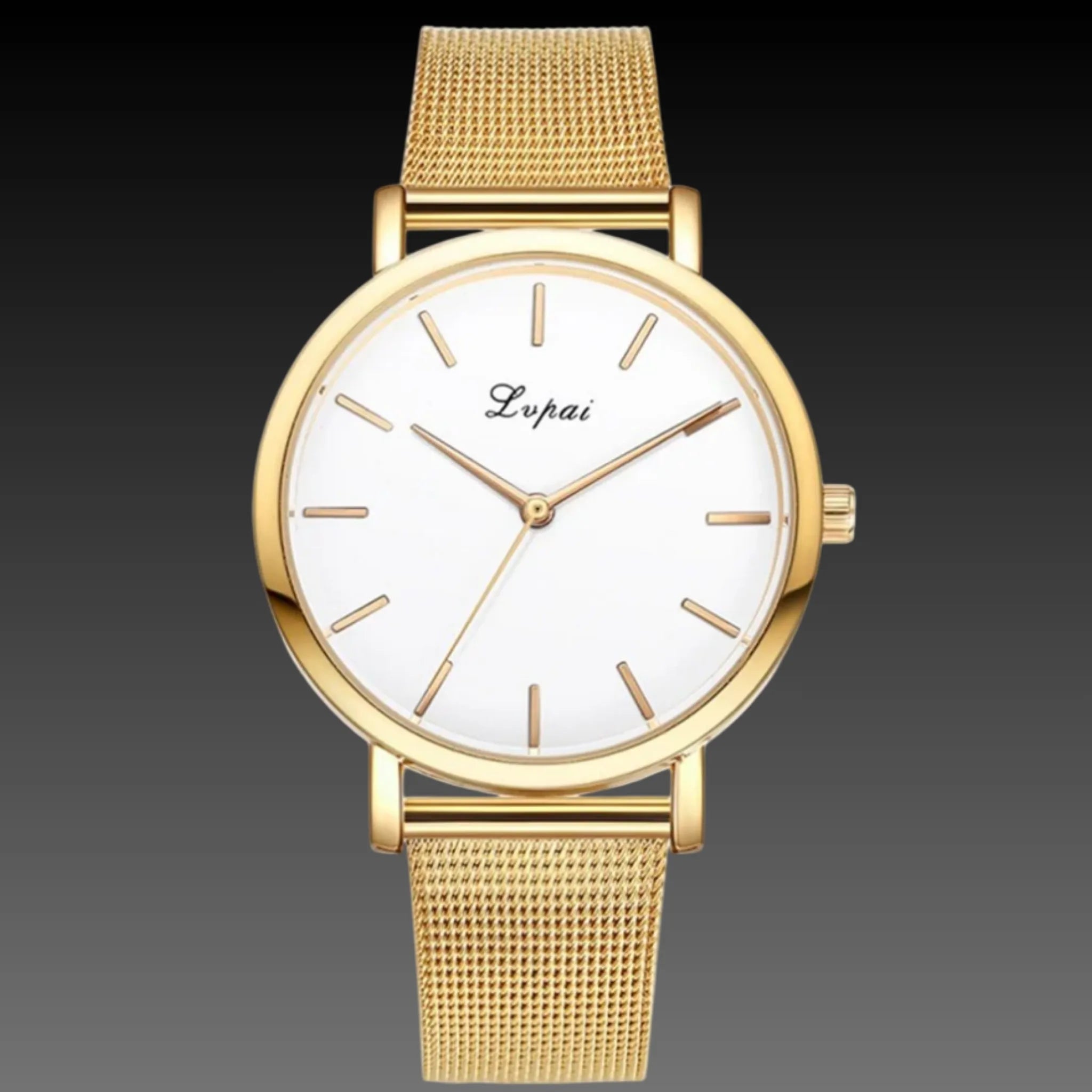 Women's Marble Dial Minimalist Watch | Mesh Strap | Modern Art Design
