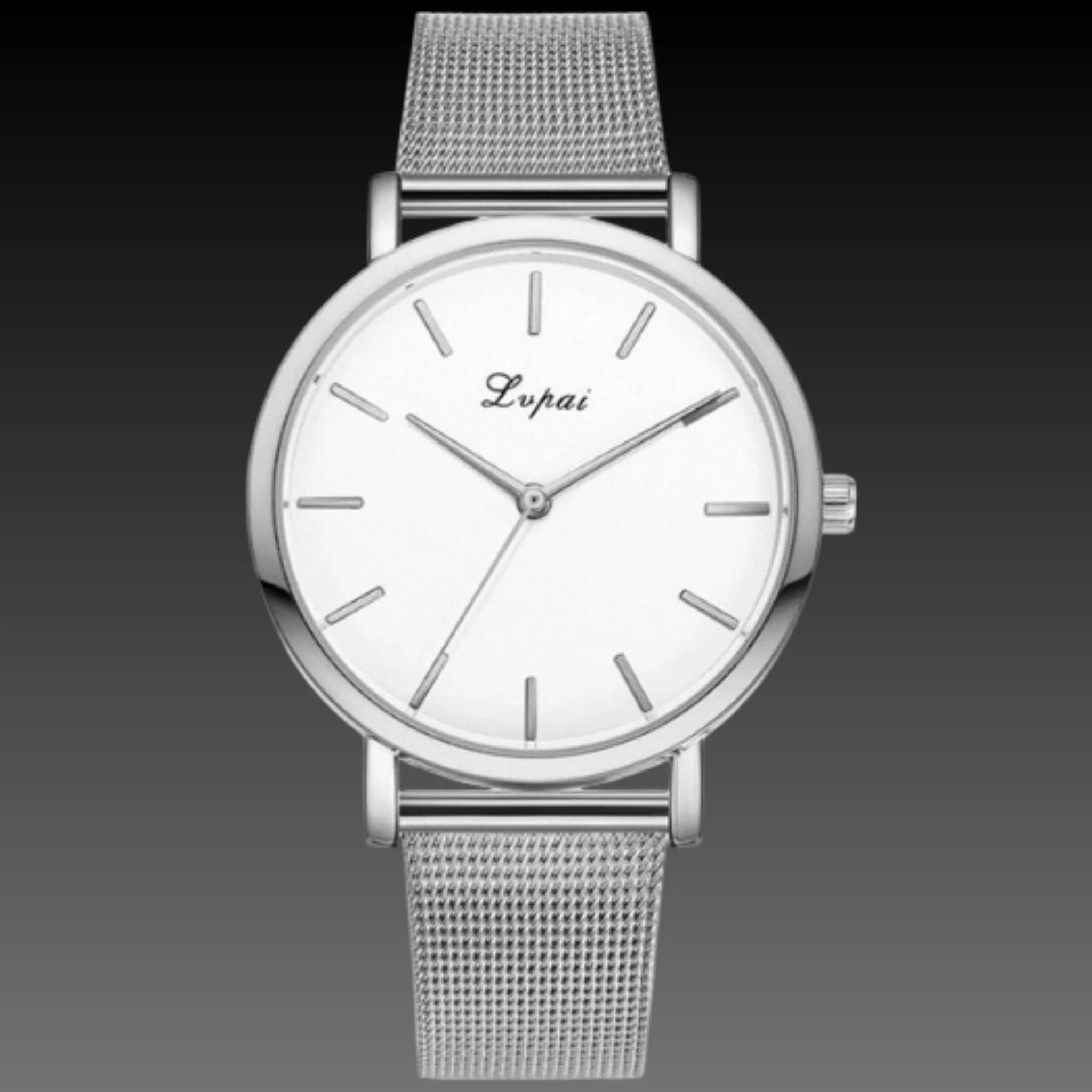 Women's Marble Dial Minimalist Watch | Mesh Strap | Modern Art Design