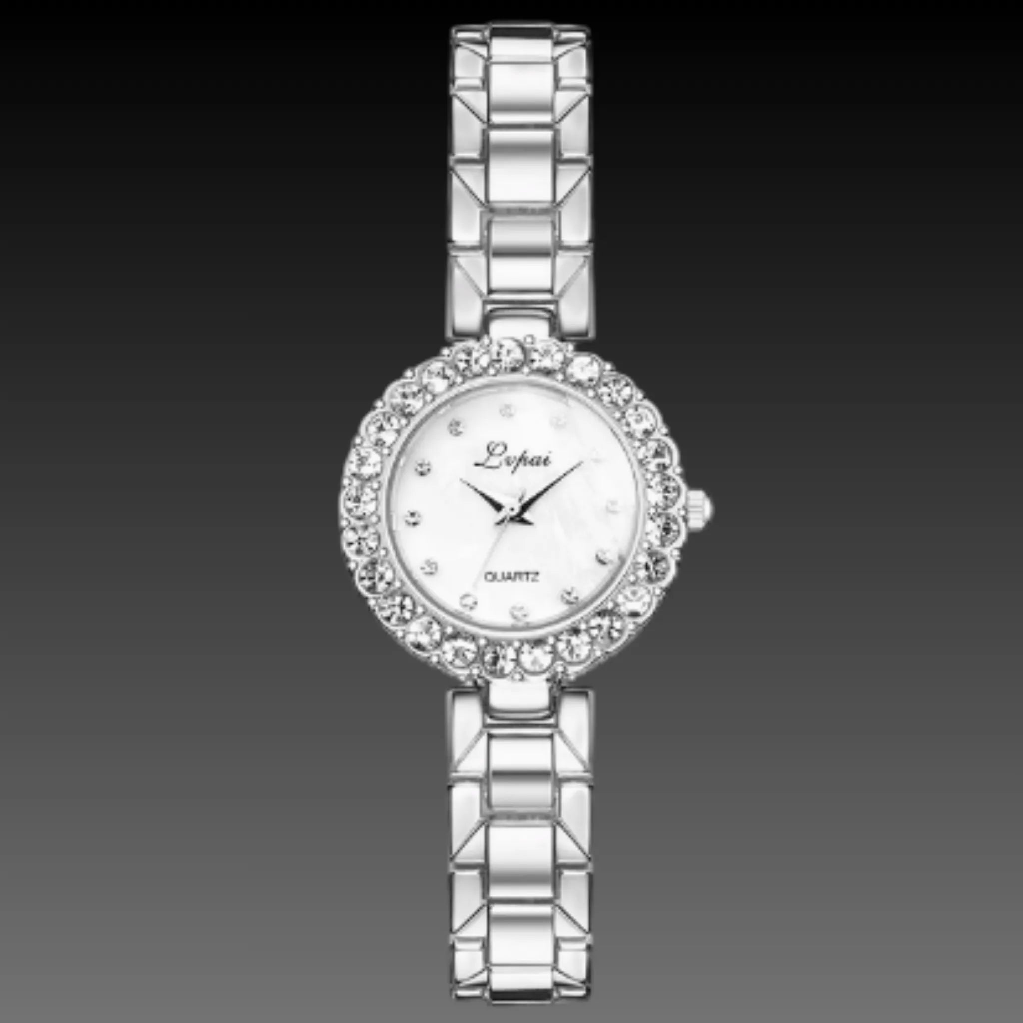 Women's Petite Watch & Bracelet Set | Rose Gold Stackable Jewelry | Small 21mm Dial