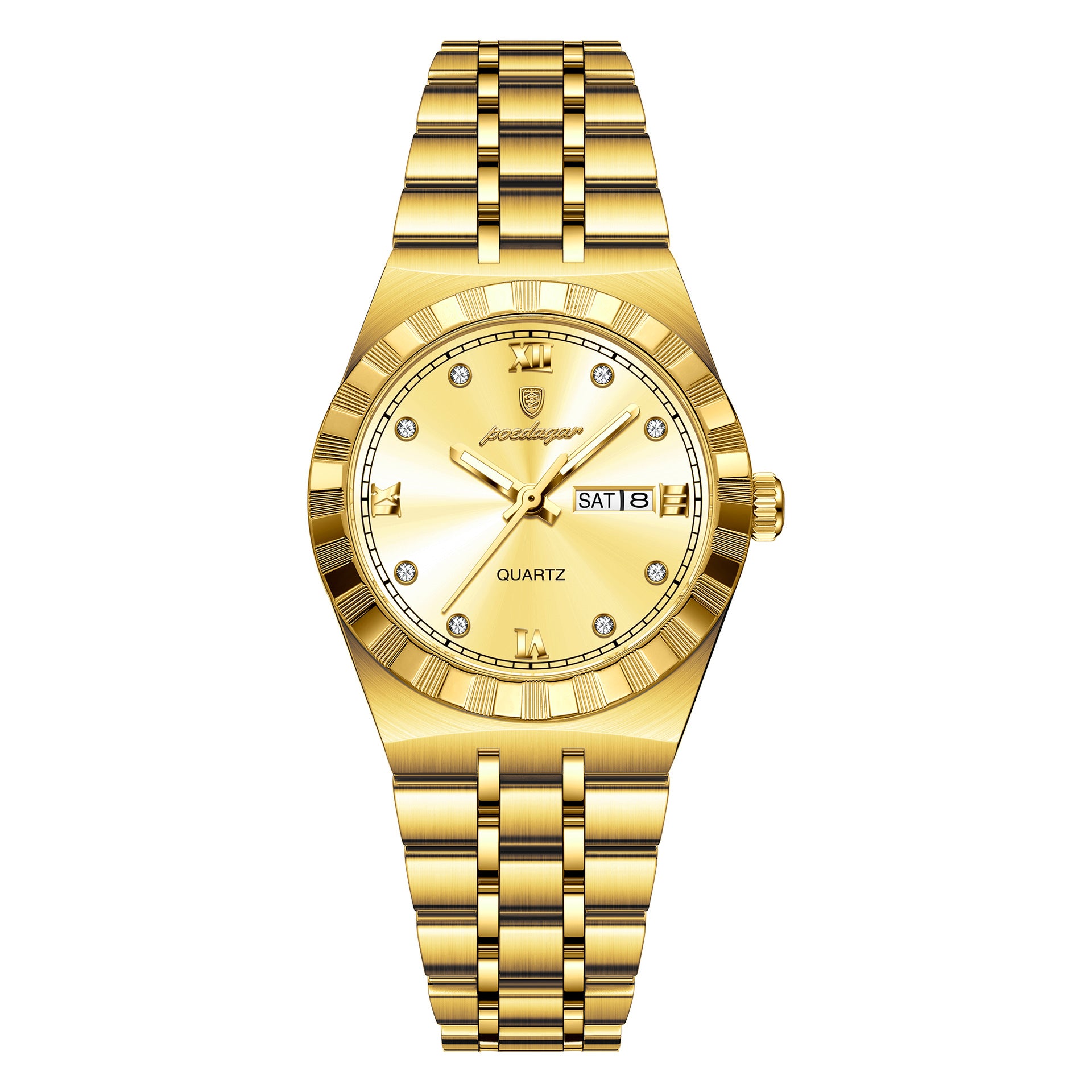 Womens Diamond-studded Waterproof Luminous Fashionable Quartz Watch