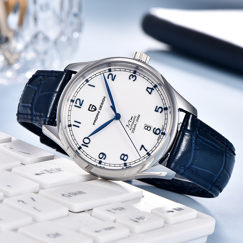Men's Minimalist Automatic Watch – 41mm Miyota 8215 Movement with Sapphire Crystal