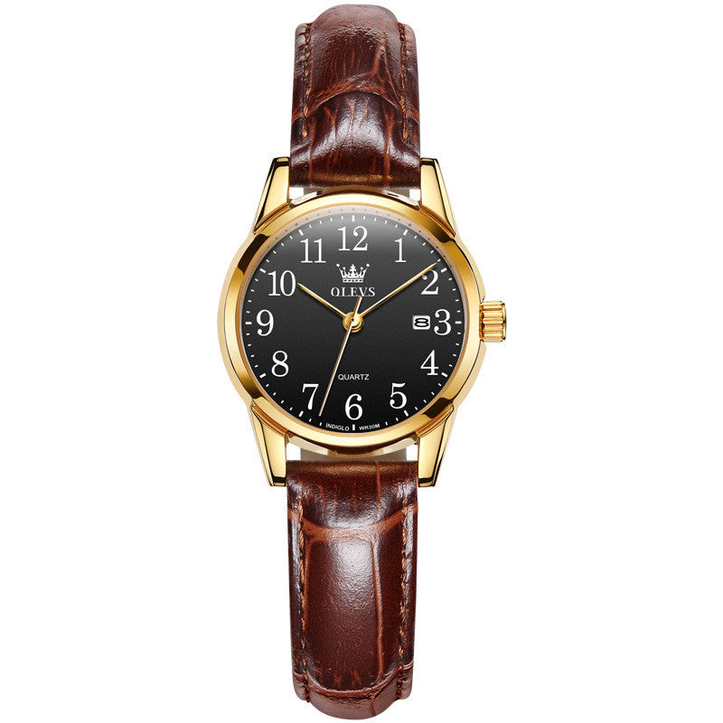 Men's 39mm Minimalist Leather Quartz Watch | 9mm Ultra-Slim