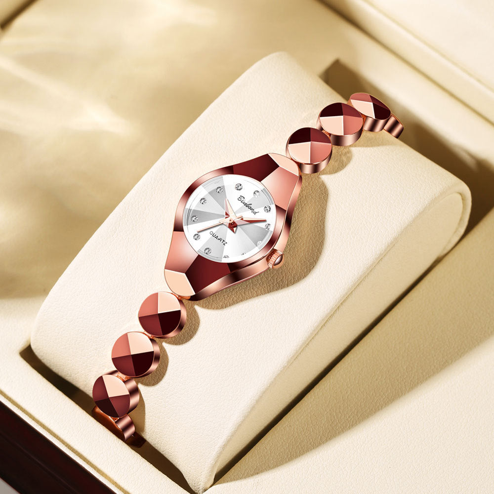 Luxury Vintage Square Watch: 26mm High-Grade Steel | 10mm Thickness | Waterproof Ladies Quartz