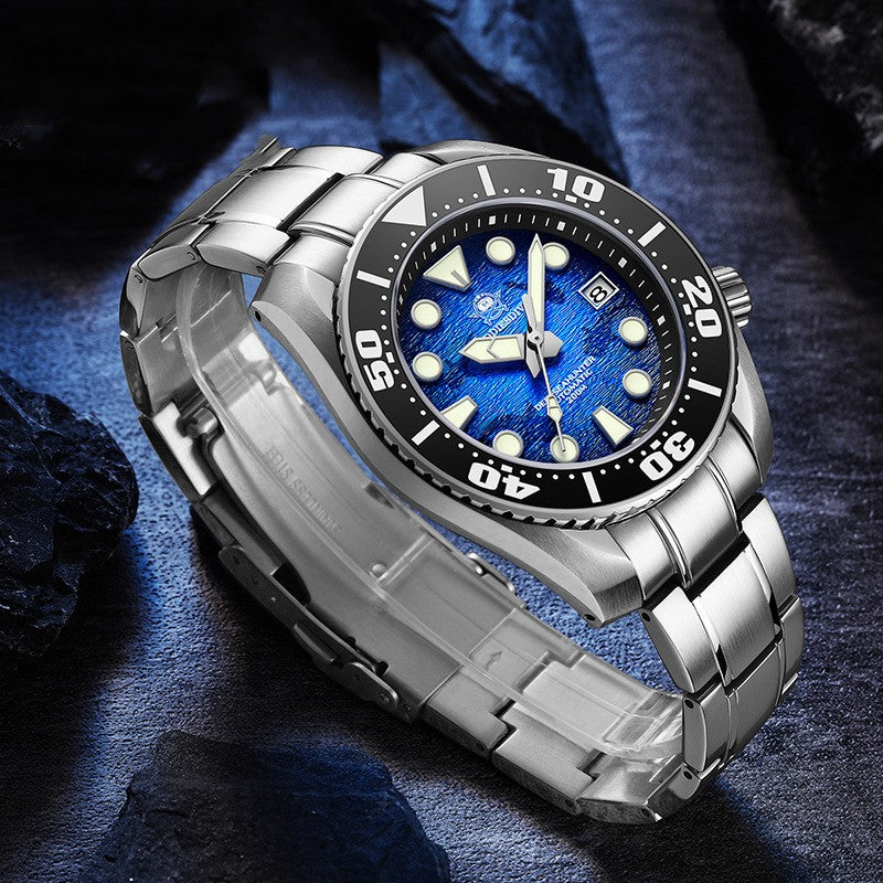 Men's High-Grade Automatic Diver Watch – Sapphire Crystal with NATO, Rubber & Steel Strap Options