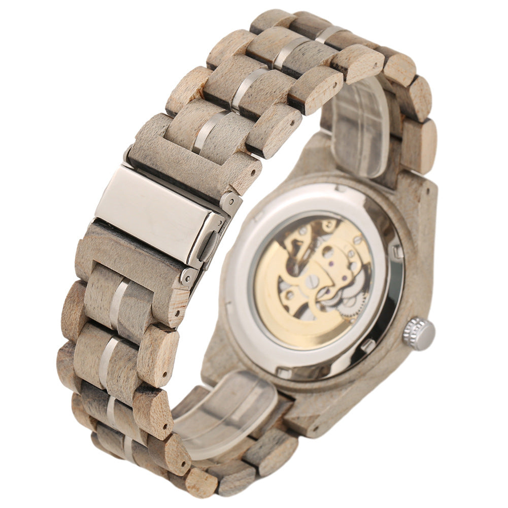 Openwork Roman Dial Automatic Mechanical Mens Watch