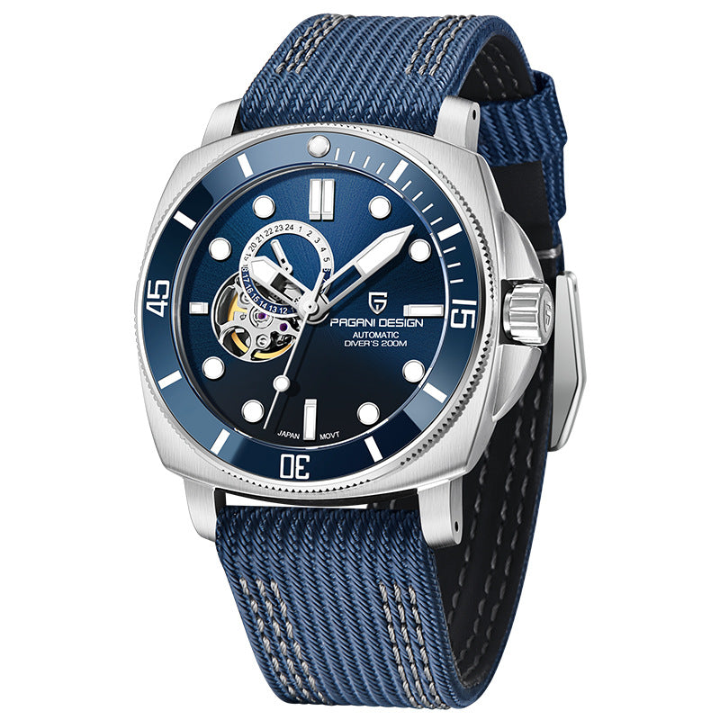 Fully Automatic Mechanical Watch With Luminous Display And Water Resistance For Men