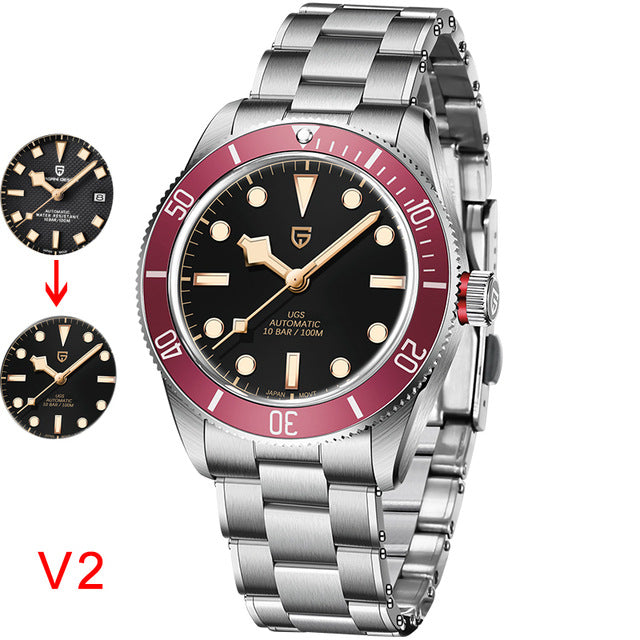 Men's Elite Skeleton Automatic Watch: 42mm Case | No Battery Required | 316L Stainless Steel