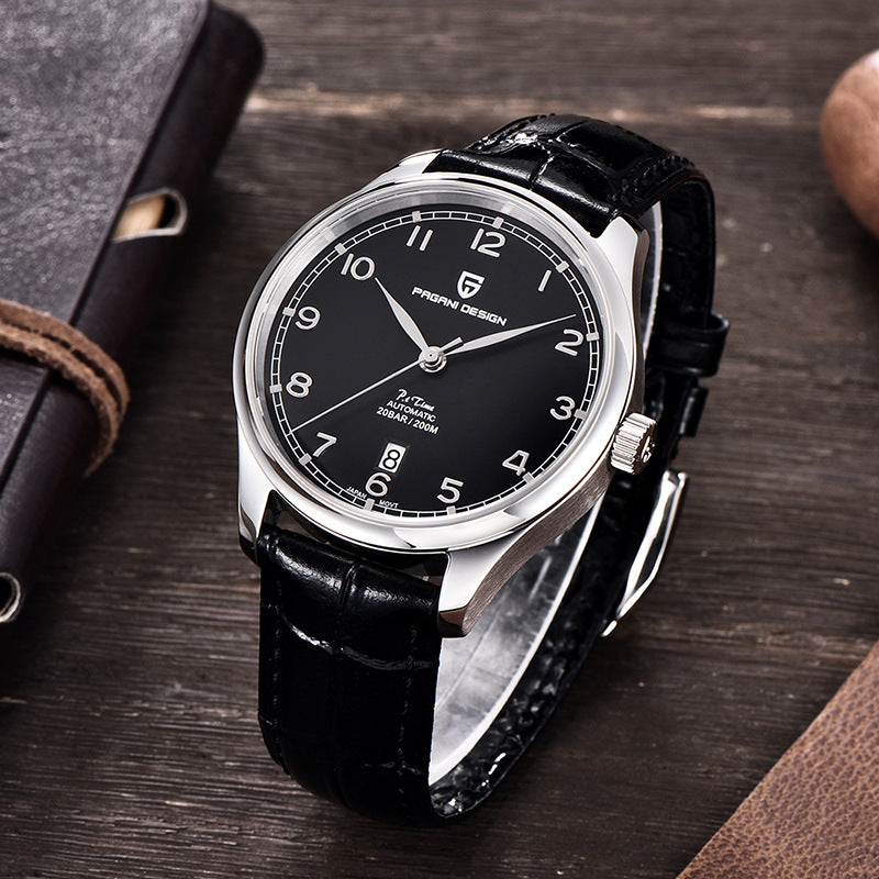 Men's Minimalist Automatic Watch – 41mm Miyota 8215 Movement with Sapphire Crystal