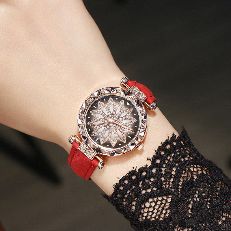 Ladies Korean Fashion Quartz Watch – Simple Stylish Stainless Steel Wristwatch in Vivid Colors