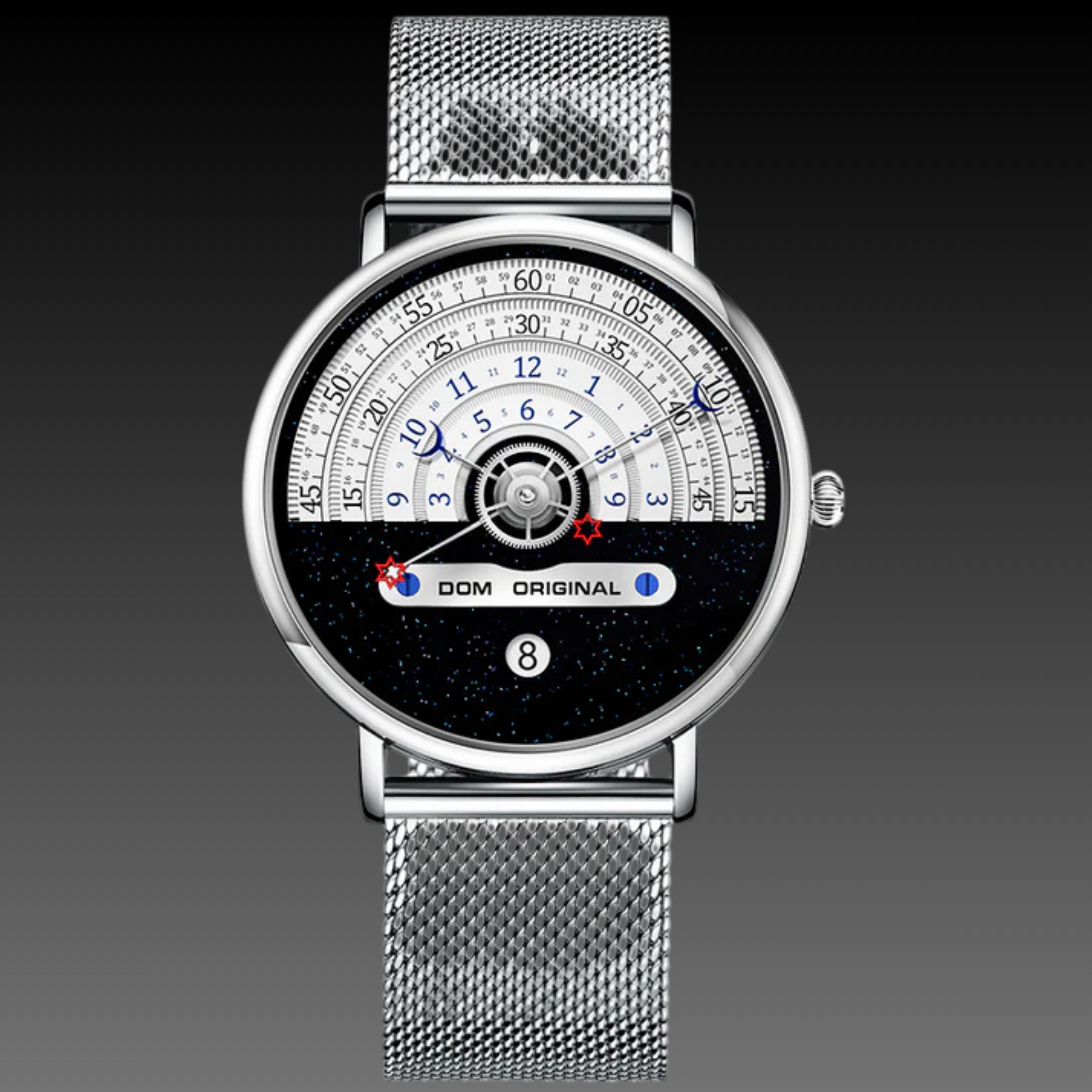 Men's Modern Tech Sport Watch | Quartz Date Calendar | Textured Dial Design