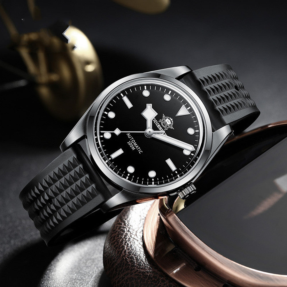 Addiesdive 40mm Pilot Diver: 200M Waterproof | Textured Sand Dial | Vintage Patina