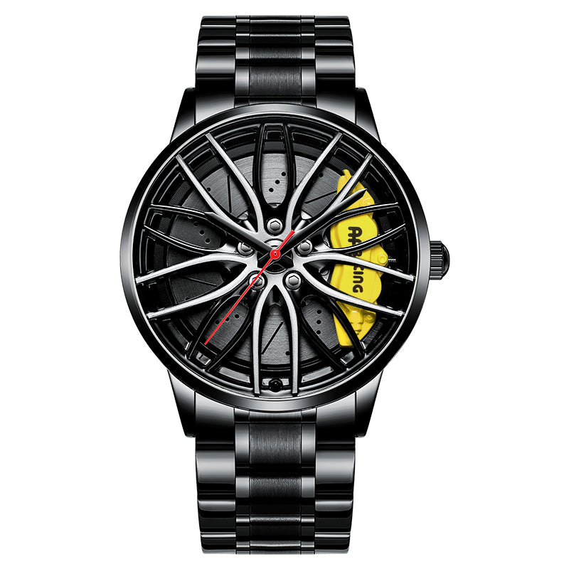 Men's Forged Caliper Spinner Watch: 3D Spinning Rim | JDM & Supercar Edition