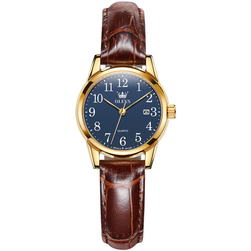 Men's 39mm Minimalist Leather Quartz Watch | 9mm Ultra-Slim