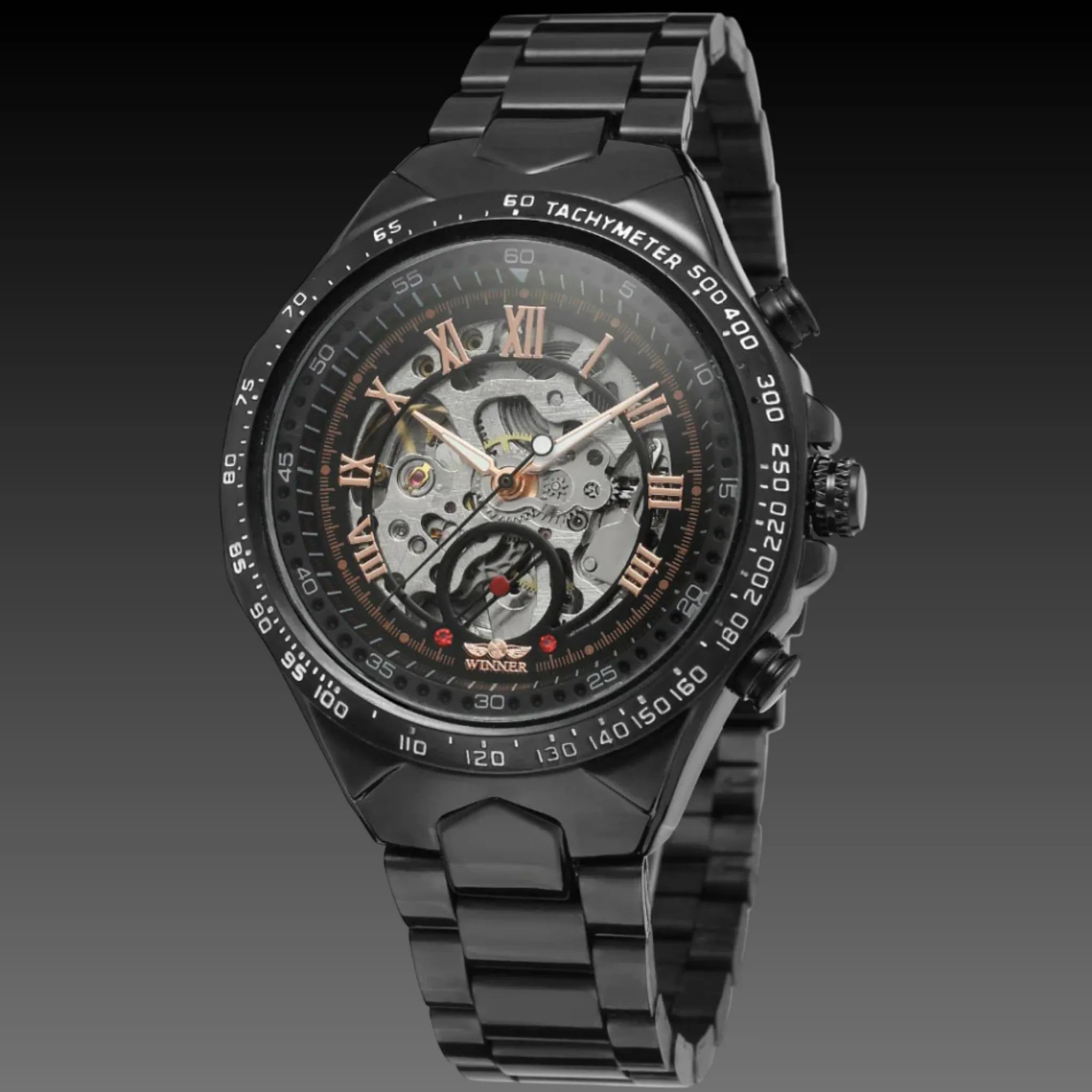 Men's Premium Automatic Mechanical Watch | Full Steel Skeleton | Self-Winding Luxury Timepiece